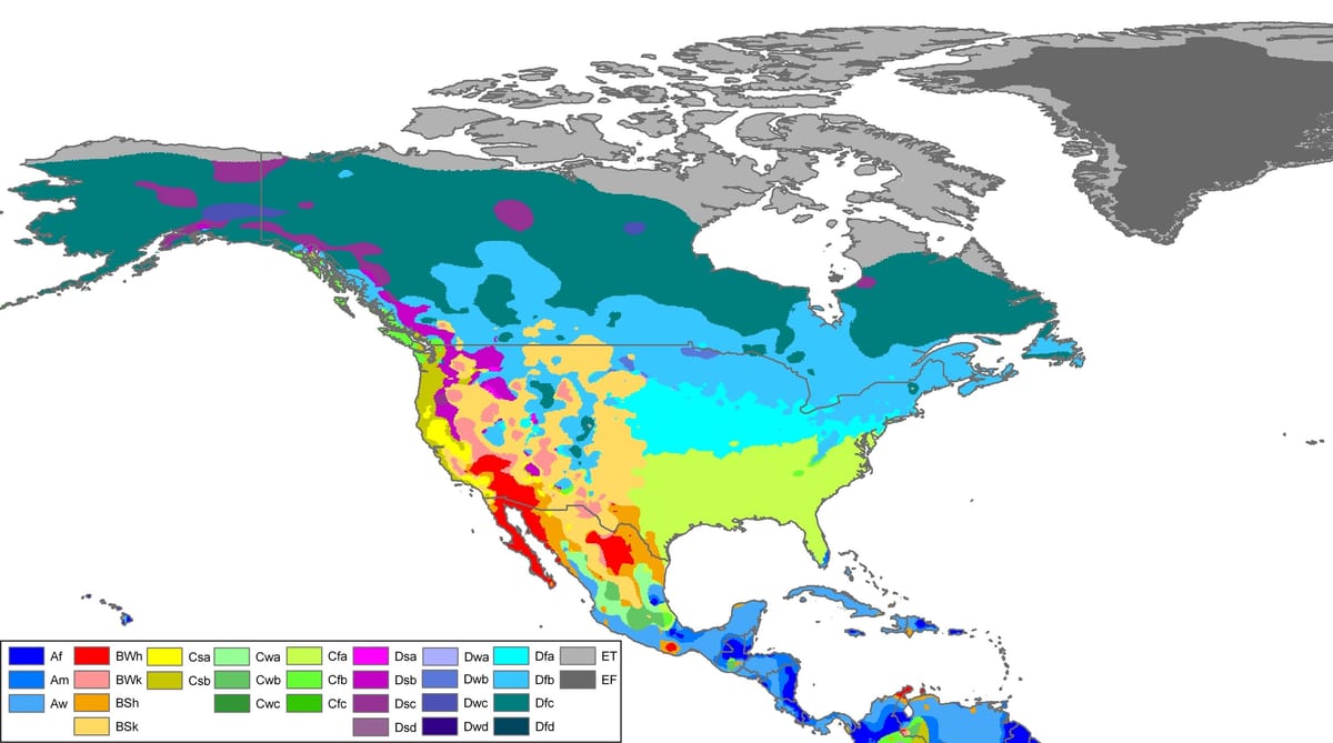 Canadá pronóstico del tiempo mapa