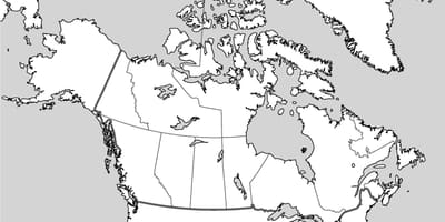 Gran imprimible mapa de Canadá