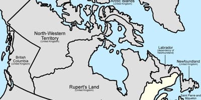 Mapa de Canadá 1867