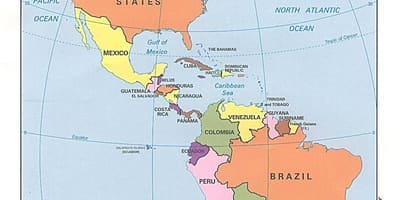 Mapa de canadá océanos