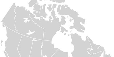 Mapa de Canadá vector