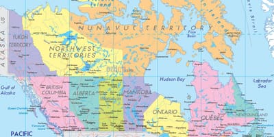 Mapa de Canadá oriental mapa de carreteras