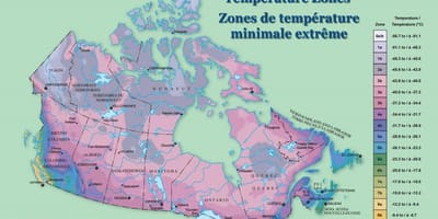 Mapa de Canadá viento
