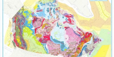 Mapa geológico de Canadá